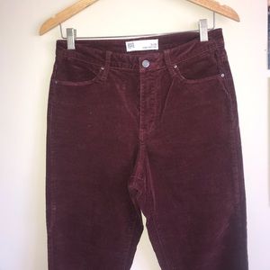 pac sun high waisted corduroy pants